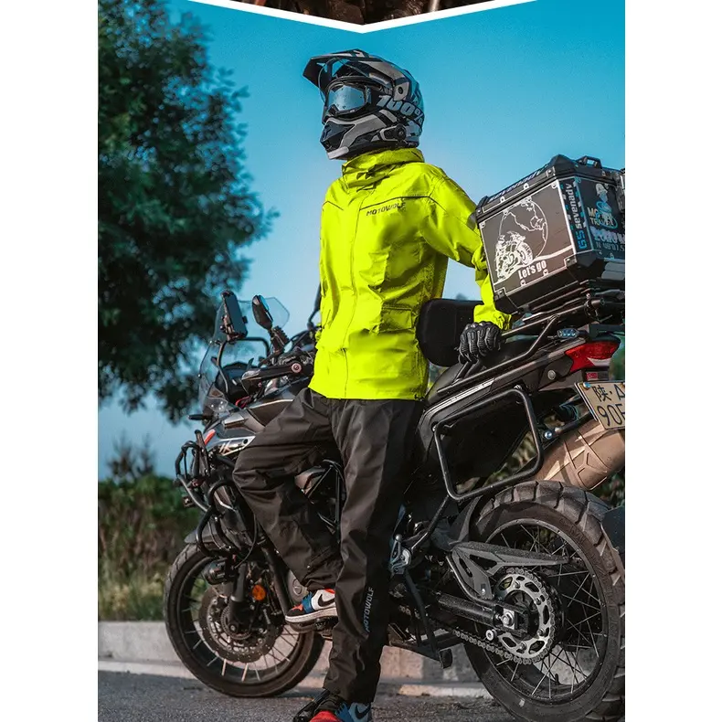 Bộ Quần Áo Đi Mưa Motowolf MDL 0403b có bọc giày Cao Cấp - Chống Nước Tốt, Thiết Kế Phản Quang, Túi Chống Nước Tuyệt Đối 6