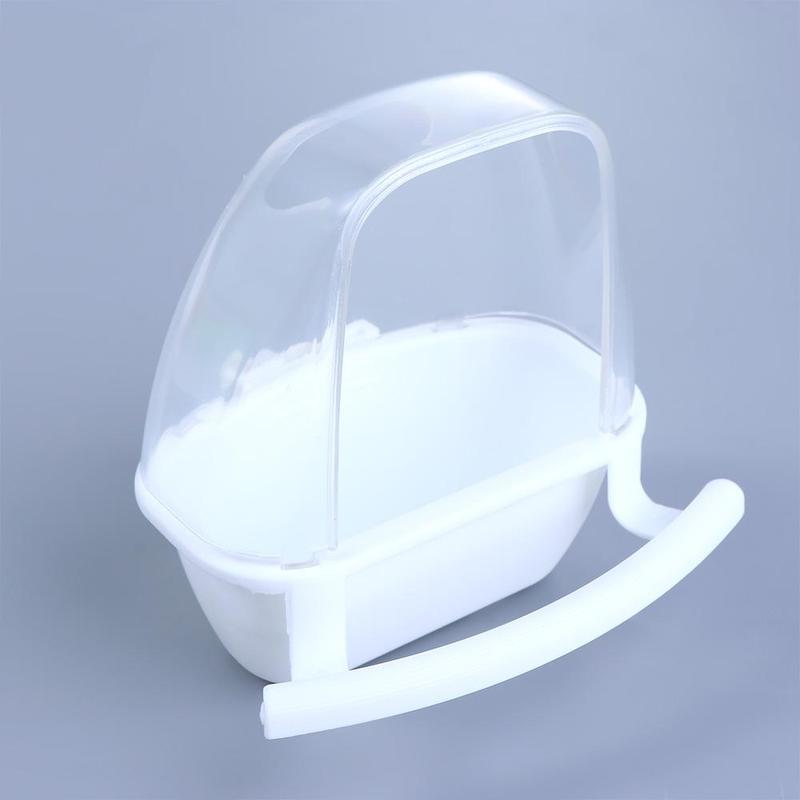 Product Introduction of ROSY PETS Splash Proof PP Material Perching Fix on Cage Playing and Eating Bird Cage Decor Parrot Supplies Birds Watering Bowl Bird Food Container Bird Feeder 10