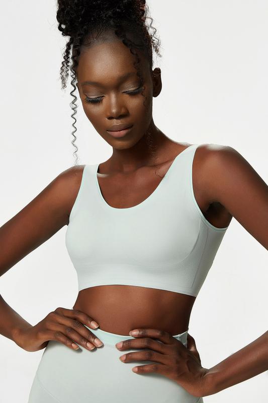 Product Introduction of Sports Bra Women's Buckle Yoga Bra Large Size Sports Bra Seamless Yoga Bra 1