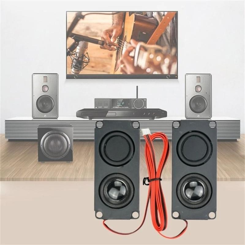 8Ohm 5W Di động Loa máy tính Tự làm cho rạp hát tại nhà Âm trầm hai màng Loa Vuông Loa còi Loa trầm âm thanh nổi Còi Máy quảng cáo Loa 10045