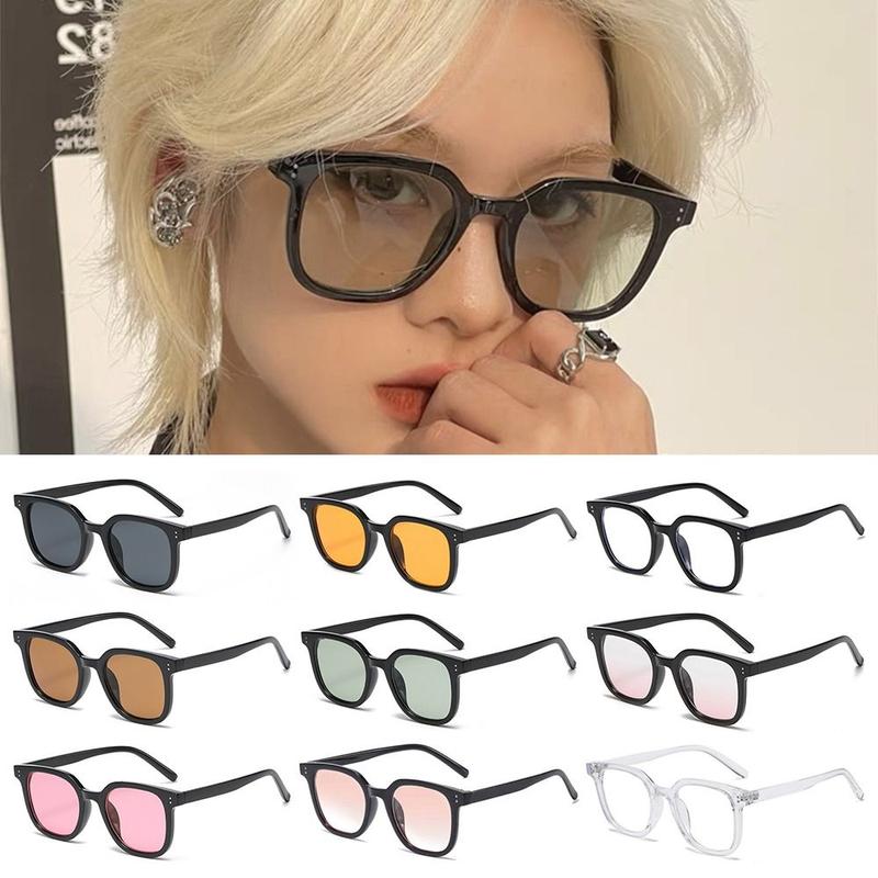 Product Introduction of Fashion Square Gradient Blush Sunglasses No Makeup UV400 Protection Anti-Glare Shades Decorative Eyewear for Driving, Fishing, and Travel 18