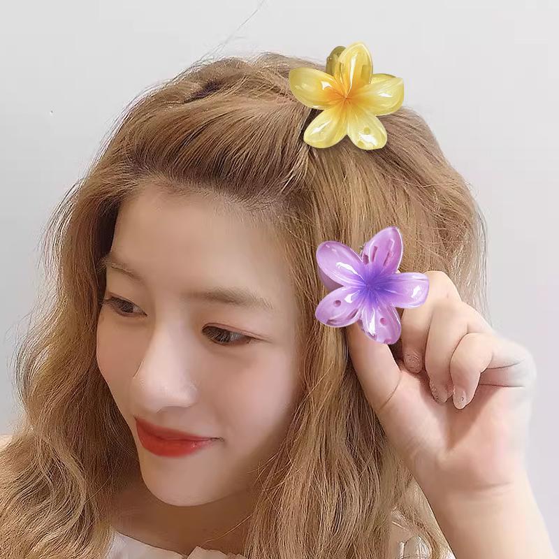 Trứng Hoa Hair Clip Cao Horsetail Hair Clip Đối với phụ nữ Hoa Hair Clip 2