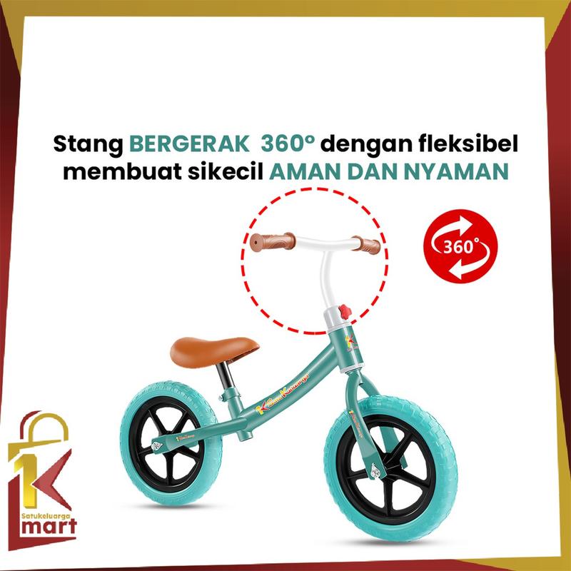 [COD] SM M261 Sepeda Mainan Keseimbangan Anak Roda 2 Tanpa Dayung Sepeda Anak Kado Beraneka warna 5