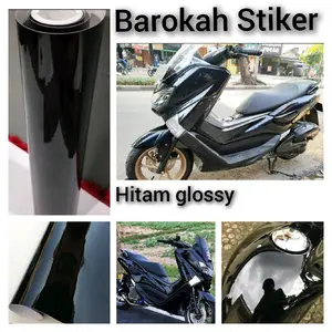Skotlet Hitam Glosy Stiker Motor Sticker Mobil