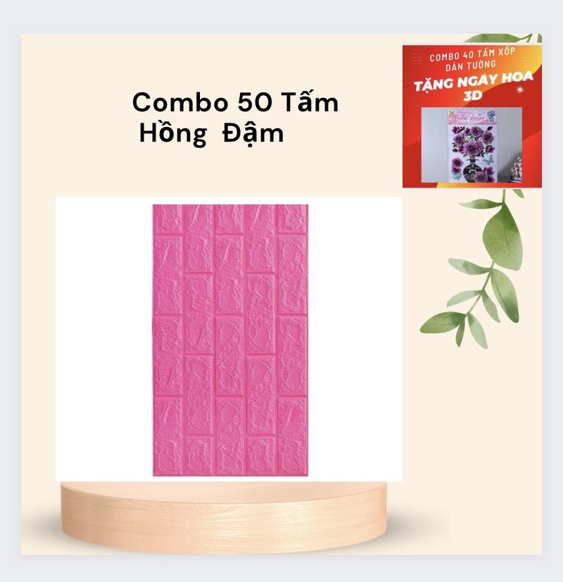 Product Introduction of Combo 50 tấm xốp dán tường đủ màu kt 70x40 ( Tặng hoa ) 2
