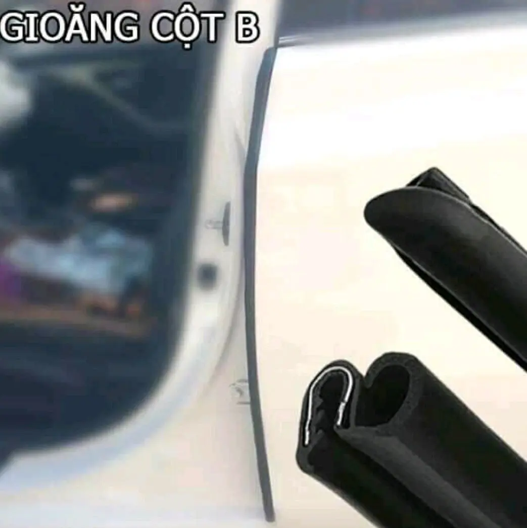 Bộ 02 Gioăng Lõi Thép Cột B Cách Âm Chống Ồn Cho Ô Tô Xe Hơi