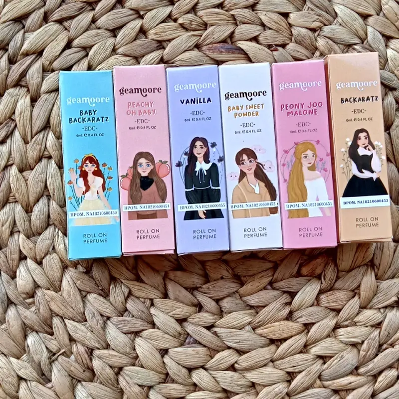 paket hemat 6 pcs parfum roll on geamoore acone Wanita Terwangi 0