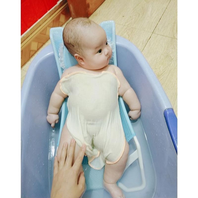 Product Introduction of giường lưới tắm cho bé sơ sinh kèm gối cao cấp vừa tất cả các chậu tắm thông dụng vải lưới mềm mại 22