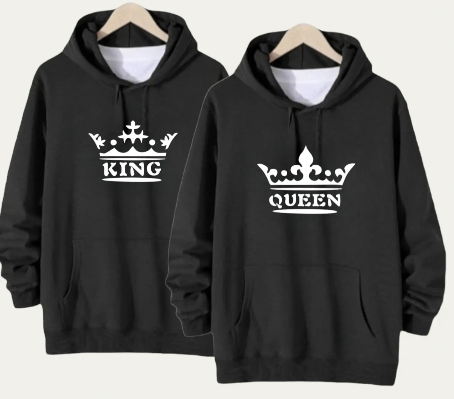 ( isi 2 pcs ) baju couple pasangan / jaket couple KING QUEEN BARU / kaos couple pasangan / baju kapelan sama pacar 2023 / baju couple pasangan / couple pasangan / baju couple pasangan kondangan / batik couple pasangan / sweater couple