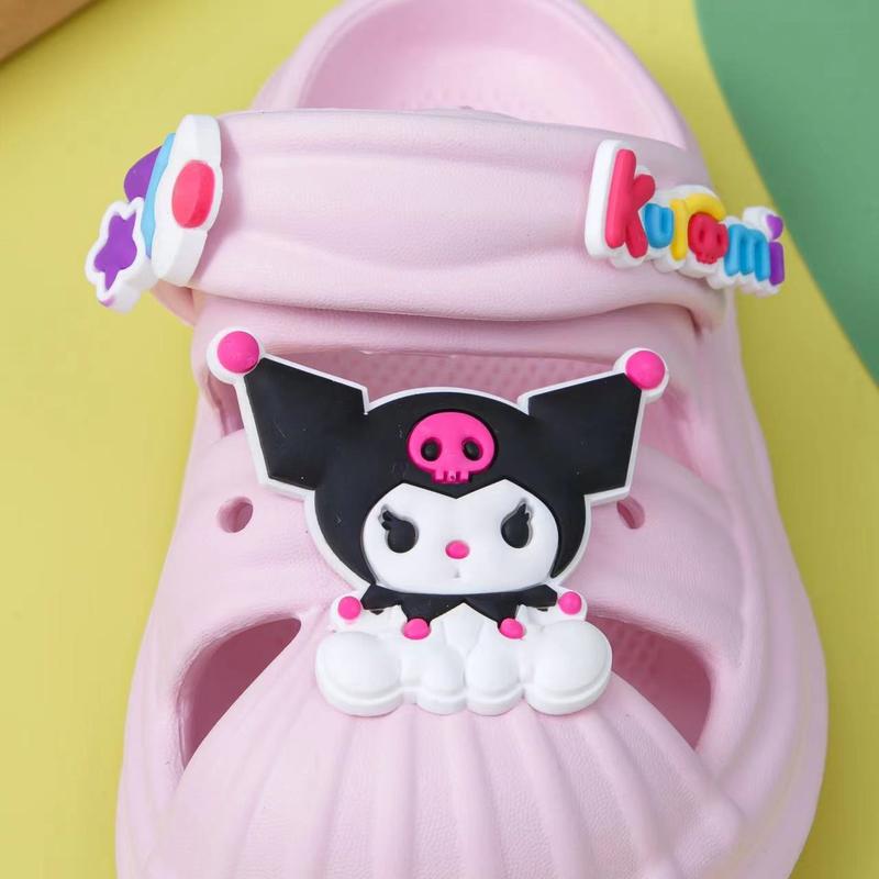 Product Introduction of KuRomi children slippers girls cute cartoon sandals home outdoor  step on poo feeling non-slip baby 42