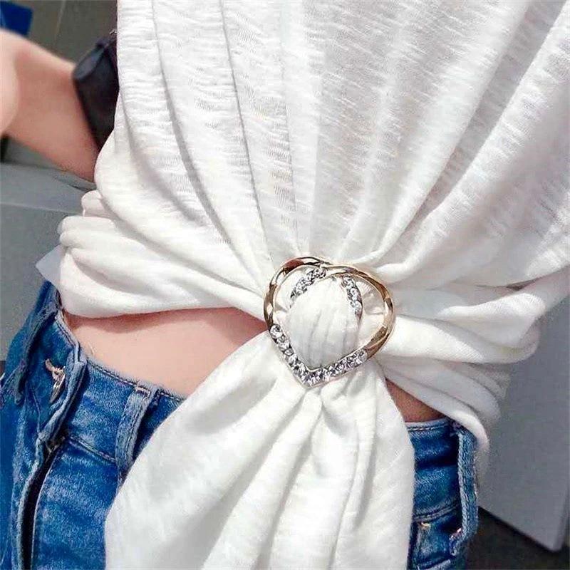 Khuy cài khăn quàng cổ, nút thắt khen lụa, thuận tiện thanh lịch cho bạn nữ 3