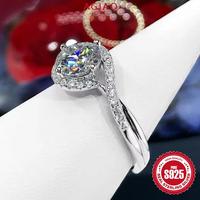 Gambar AGIAO S925 Cincin Elegan Perak Mata Malaikat Sederhana Terbuka Ring Wanita - 2 karat, Dapat disesuaikan dari A.GIAO.ID Kab. Gresik 4 Tokopedia