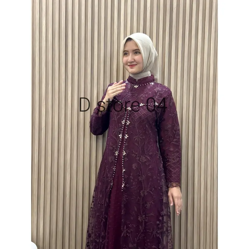 Dstore04 || Kinan Dress III/Gamis Jumbo/Gamis Terbaru/Seragaman Pesta/Dress Pesta/Gamis Kondangan/Gamis Modern 7