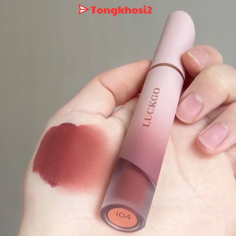 PVN64243 Son Kem Lì LUCKGO Mịn Như Nhung Trang Điểm Bề Mặt Sương Mù Không Cần Trang Điểm Môi tongkhosi2 Cảm nhận nâng cao