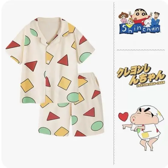 Bộ Đồ Ngủ Bé Trai Mùa Hè, Bộ Đồ ngắn Tay Xiaoxin Bút Chì Màu Cho Trẻ Em, Bộ Đồ Hai Mảnh, Bộ Sưu Tập Mới Của Bé Trai, Thích Hợp Mặc Nhà, [1241 Bộ Sưu Tập Người], Mùa Hè