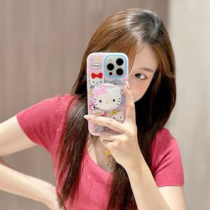 เคสป้องกัน, สเก็ตบอร์ดเสื้อผ้าแมวคิตตี้เข้ากันได้กับ Apple 16 Pro Max, กันกระแทกและทนทาน, เคสโทรศัพท์ใหม่สำหรับ iPhone 14 Pro Max, 13, 15 Pro Max, การออกแบบที่เรียบง่าย, ระดับไฮเอนด์, สร้างสรรค์, ความรู้สึกระดับไฮเอนด์