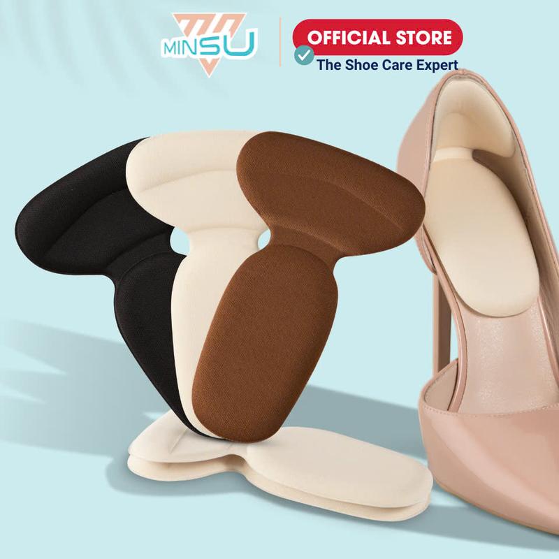 Miếng Lót Gót Giày 4D Bảo Vệ Gót Chân MINSU M5508 Đệm Chống Rớt Gót Trầy Đau Chân Bị Rộng Chuyên Cho Giày Cao Gót Nữ