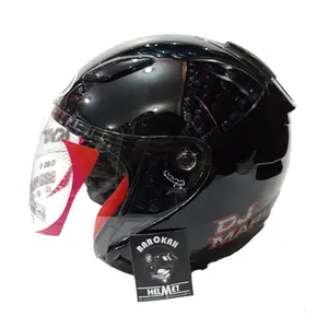 Helm kyt dj maru hitam glossy original kyt Motorcycle