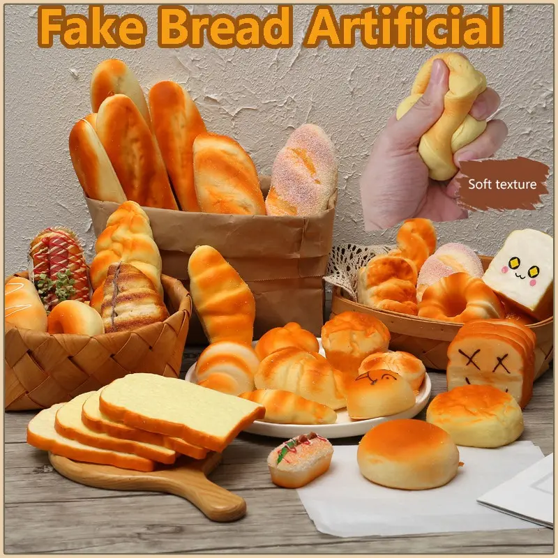 Mainan Model Roti Roti, Lembut dan Licin, Anti Tekanan, Reka Bentuk ...
