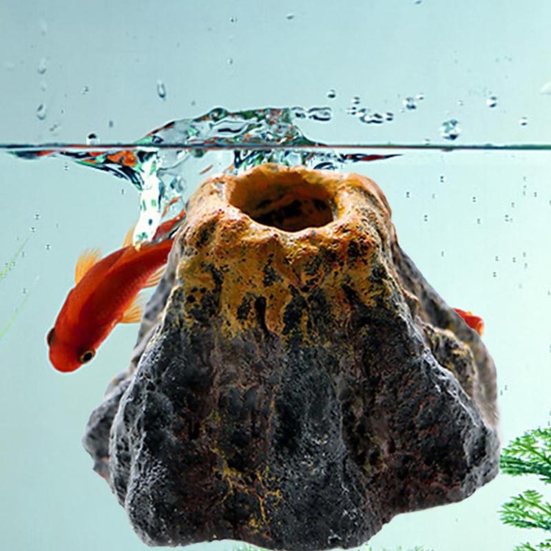 Aquarium Volcano Shape Air Bubble Stone Oxygen Pump Tool Decoration Oxygenation Aquarium Fish G5Y0 5