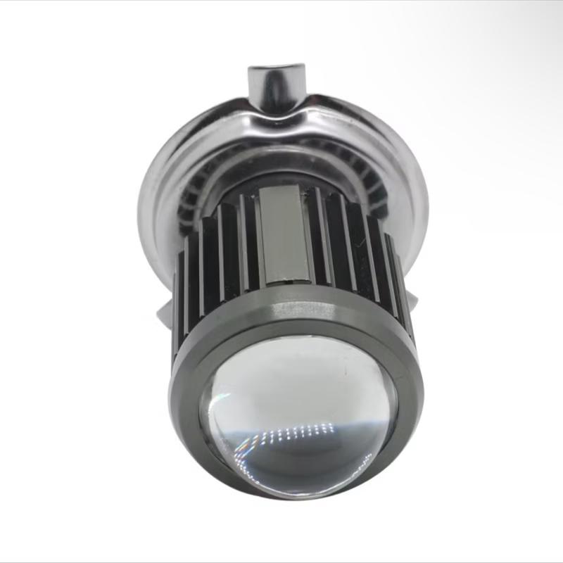 Đèn led bi cầu H4 MAX sáng cod vàng  pha trắng 7