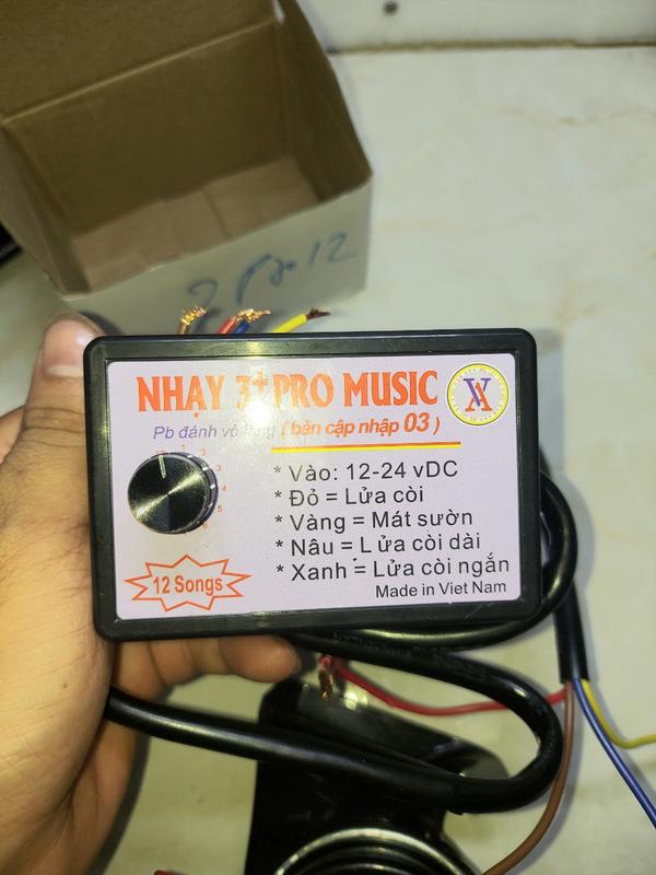 Nhại kèn 3pro 12 bài 8 bài nhại nhanh chậm dùng cho còi hơi còi điện auto 12v 24v