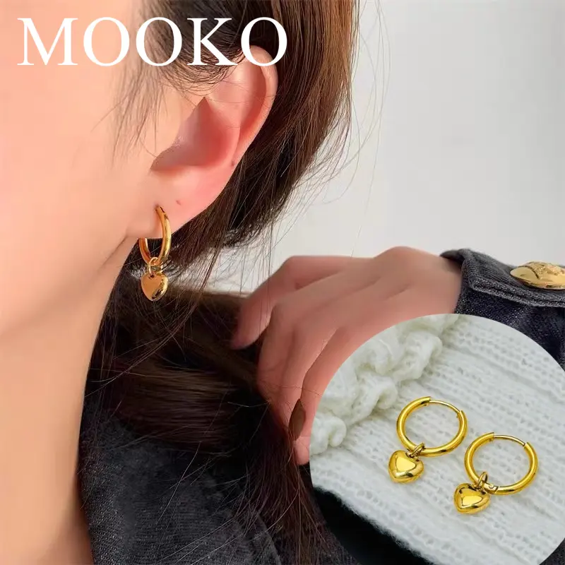 【MOOKO】Bangkok Gold Plated Non Tarnish Earbuds Jewelry Earrings High Quality jewelry  earrings