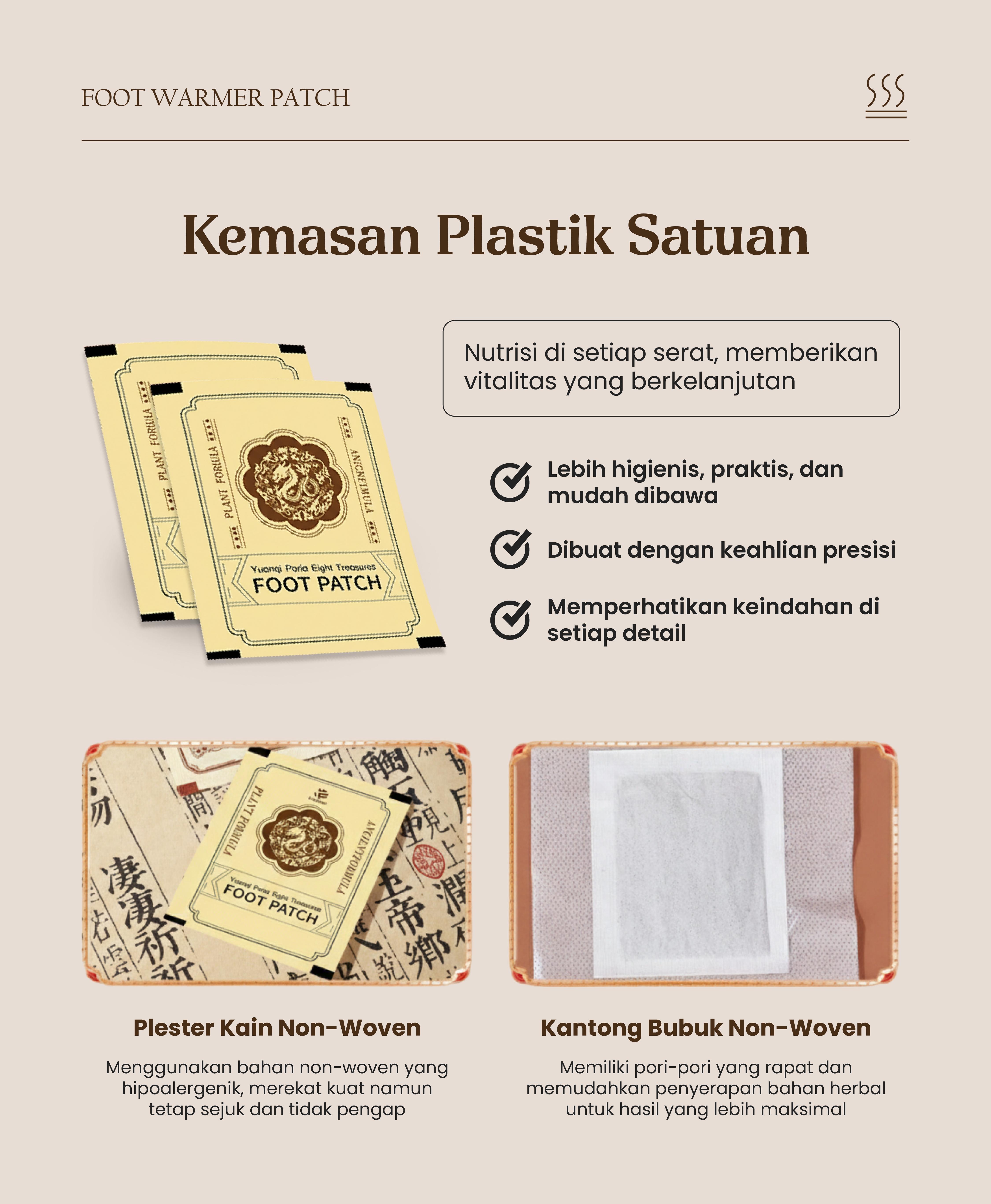 [2.0] Daijobu Koyo Kaki Herbal Patch Detoksifikasi Ginger Alami & Aman Menghilangkan Racun Tubuh Original