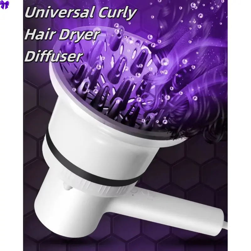Universal Curly Hair Dryer Diffuser for Blow Dryers Hair Diffuser Penata Rambut Rumahan Untuk Rambut Keriting 0