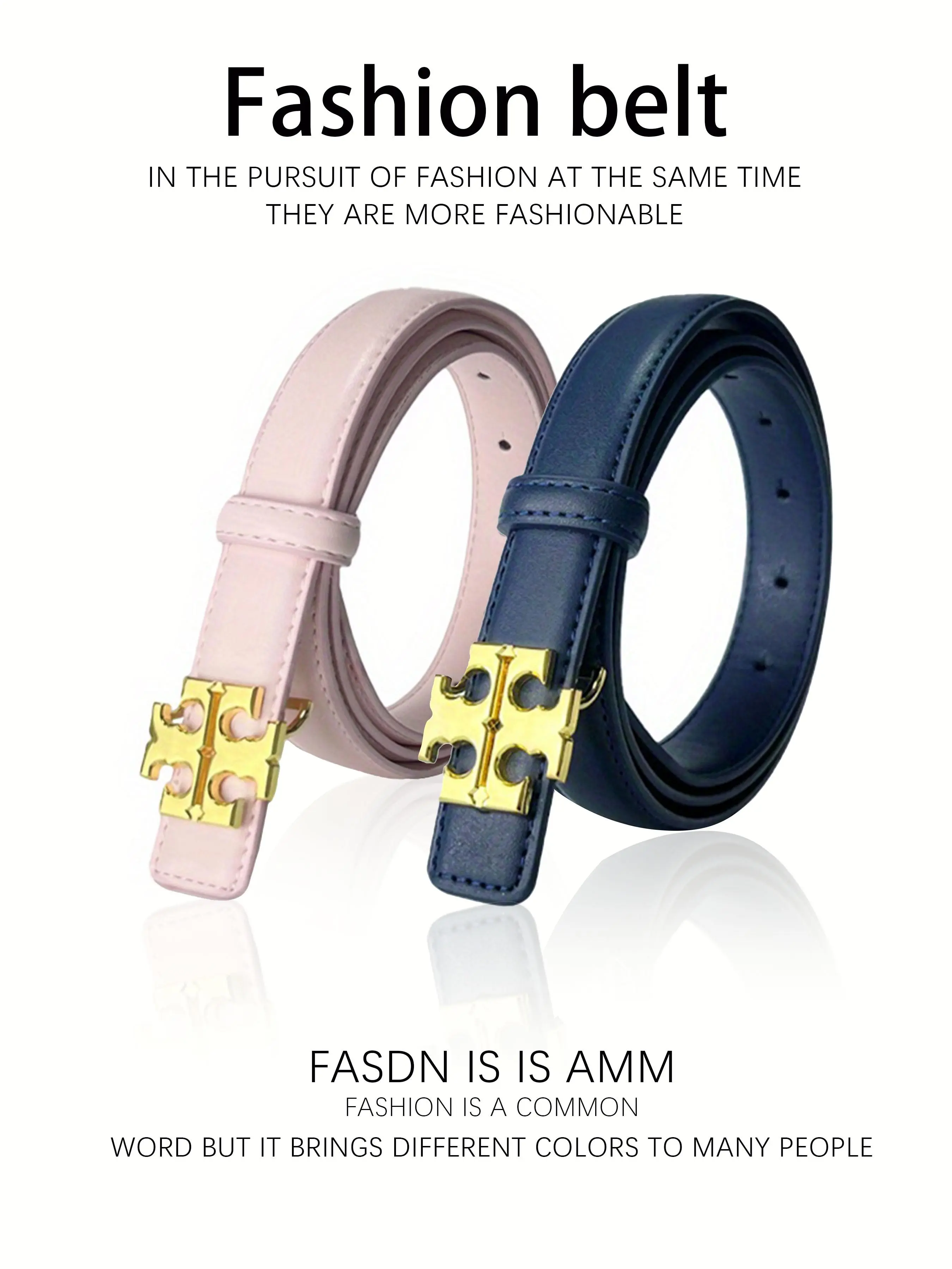 Women's Fashionable Letter Design Belt, Casual Waistband for Jeans, Fashion Belt for Party, Daily Clothing Decor, Trendy All-match & Exquisite Belt for Birthday Gift