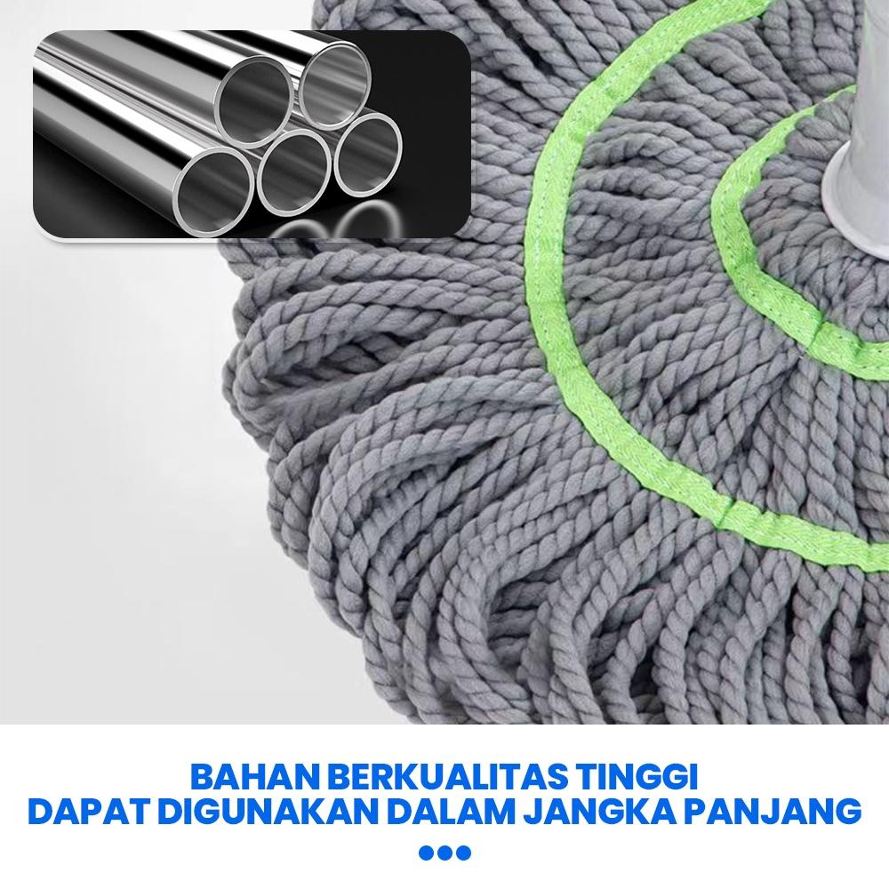 HUGO Alat Pel Lantai Putar Otomatis Twist Mop - Pel Lantai Praktis Peras Tarik Otomatis Ungu Alat pel pemeras otomatis tanpa perlu dicuci, pembersih rumah tangga, alat pel putar, murah dan tahan lama.