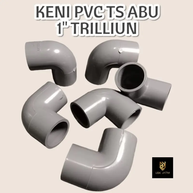 KENI PVC TS ABU 1/2" 3/4" 1" TRILLIUN / KENI SAMBUNGAN PIPA’ 2