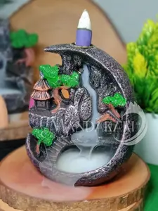 pembakaran dupa , dupa asap terjun,BONUS  dupa aromaterapi, (negri bulan) Pengharum