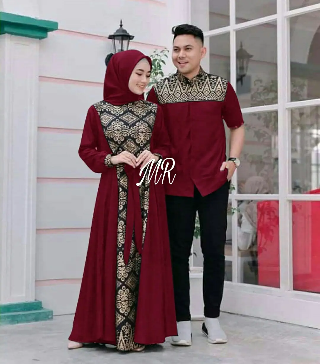 couple muslim batik irwansyah Maxi Panjang Gamis Pasangan Baju Wanita