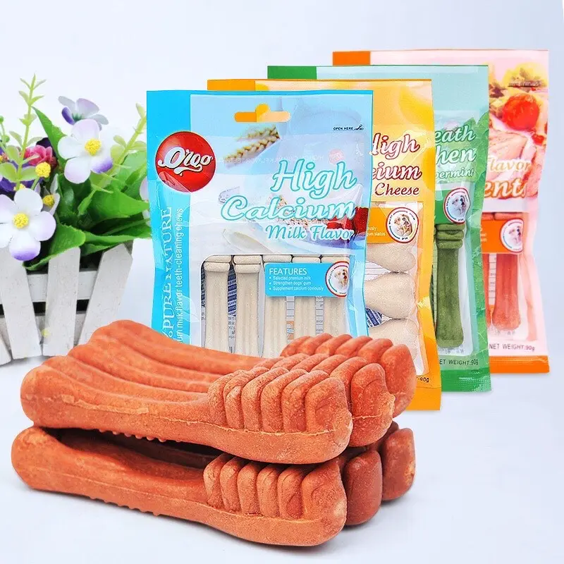 Xương canxi cho chó Orgo - Xương gặm sạch răng thơm miệng,Xương orgo canxi chó mèo
