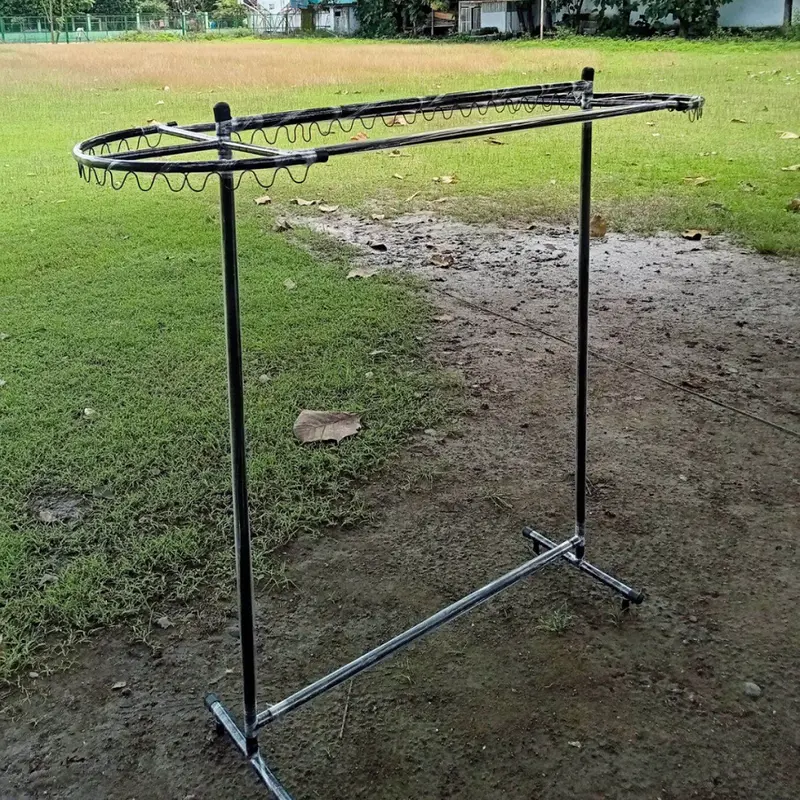 Jemuran Model Terbaru Oval Kaki Lurus | Gantungan Baju Tinggi Minimalis Kuat dan Kokoh | Anti Karat, Berkualitas 2