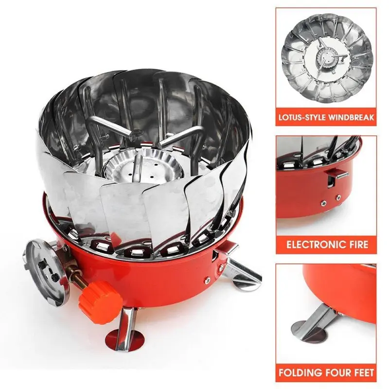 [KHÔNG KÈM BÌNH GA] Bếp ga du lịch mini [DÂY DẪN GAS XỊN ]Cắm Trại, dã ngoại gấp gọn đa năng tiện lợi - Không kèm bình ga 8