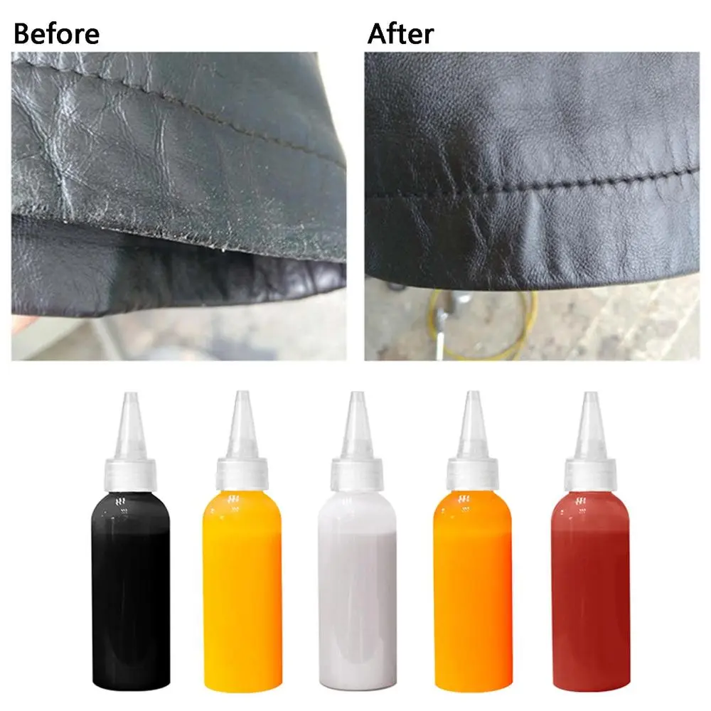 Sơn da, 100ml, Tái tạo màu da, Thích hợp cho đồ nội thất, Phục hồi màu da, cho ghế Sofa, ô tô, giày dép và quần áo bị phai và trầy xước