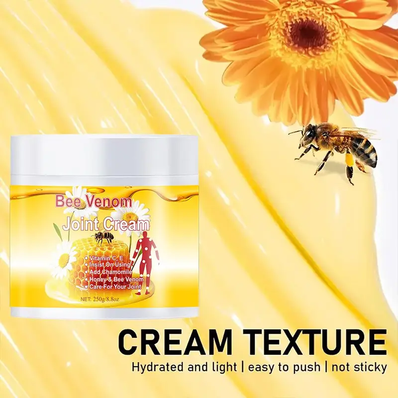 Bee Venom Joint Cream, 1 Box Moisturizing Body Cream, Hydrating and Soft Skin, Suitable for All Skin Types 7