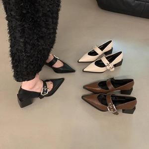 Giày Mary Jane, Phong Cách Anh Quốc Cổ Điển Thích Hợp Cho Mùa Lò Xo Và Mùa Thu, Phong Cách Mới, Giày Nhẹ Thô