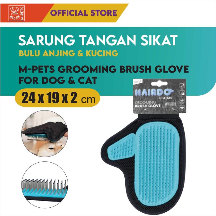 Gambar M-Pets Hairdo Grooming Brush Glove / Sarung Tangan Sikat Bulu Hewan dari M-Pets Volk Pets Indonesia Kota Tangerang Tokopedia