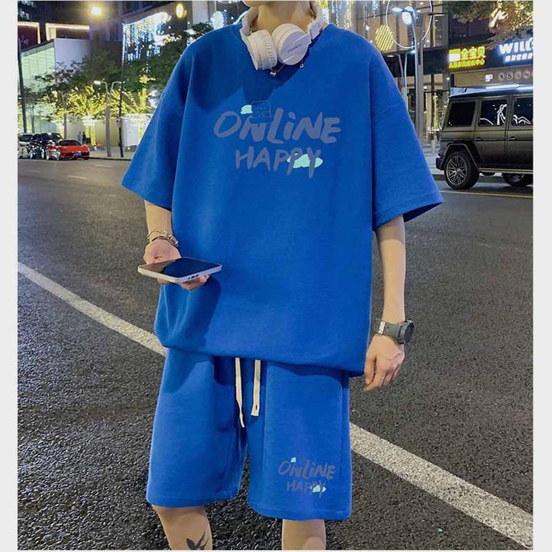 Bộ Quần Áo Thể Thao Thun Nam Thời Trang họa tiết online cọc Tay M00 Menswear2025 1