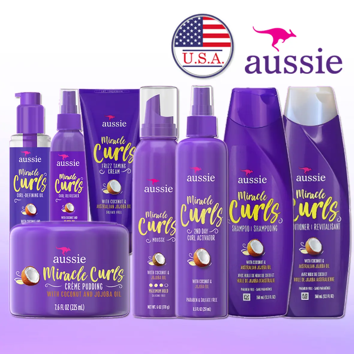 Aussie Shampoo l Milk l Conditioner l Hair oil l Hair Mask l 2ND DAY CURL ACTIVATOR l