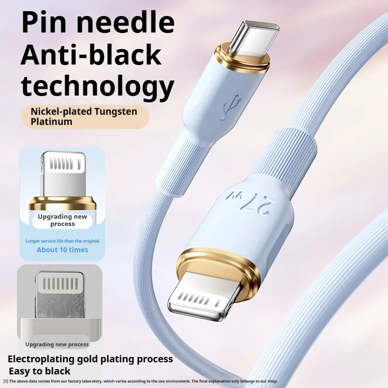 Apple 27w Fast Charge PD Flash Charge 14 Data Cable Iphone13 Charging Cable X Xs Car 12 11 Xr