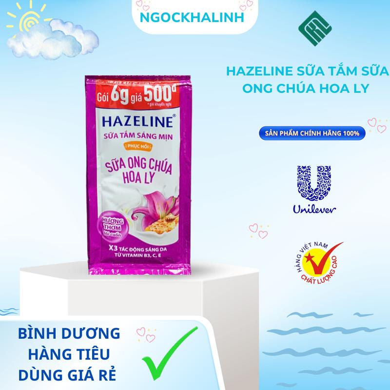 Hazeline sữa tắm sữa ong chúa hoa ly dây 10 gói