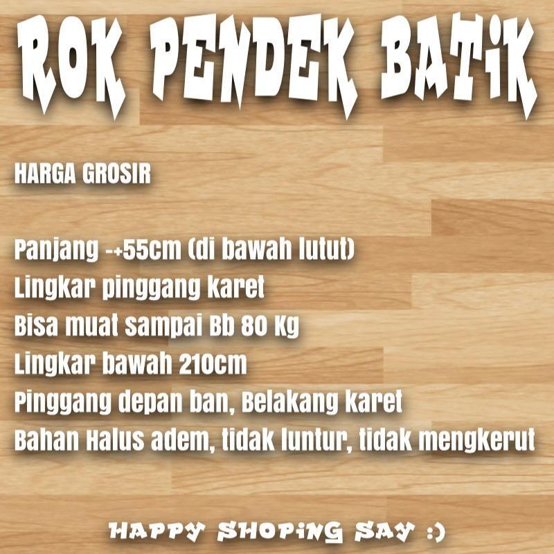 Product Introduction of ROK ZARA KOREA STYLE PENDEK batik pekalongan 0