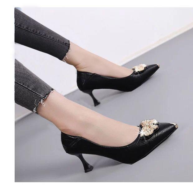 Product Introduction of Giày Cao gót, Da Mềm, Dành Cho Nữ, Hàng Mới Về 2024, Giày Gót Trung Bình Giày Đi Làm Dài Ngày, Váy Một Bộ, Giày Nữ Shoes 3