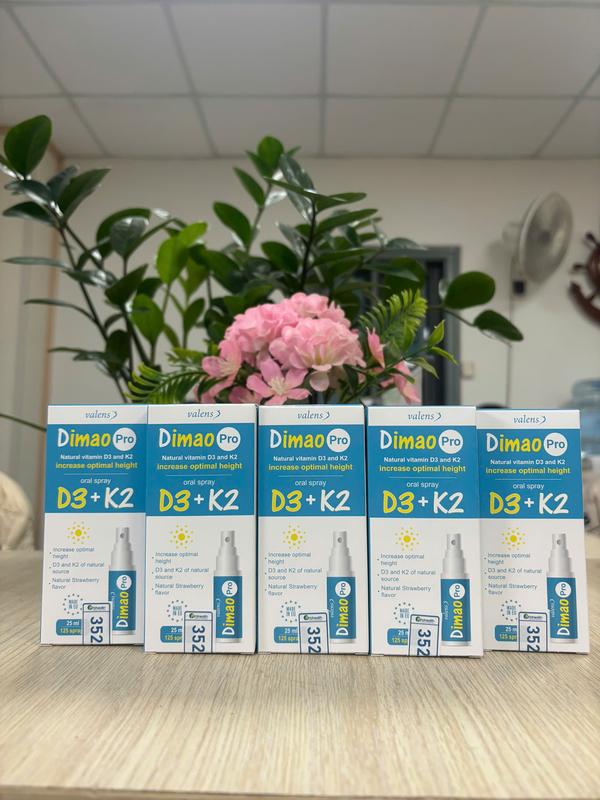 [ĐỘC QUYỀN LIVESTREAM] 5 Dimao Pro Vitamin D3K2 dạng xịt hỗ trợ hấp thu canxi Cho Bé d3 k2 Vitamin D3