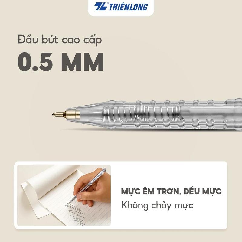 [Chính hãng] Hộp 20 Bút bi Thiên Long TL-105 màu pastel PRO 027 - VPP CÁI BÈ TG CN1 4