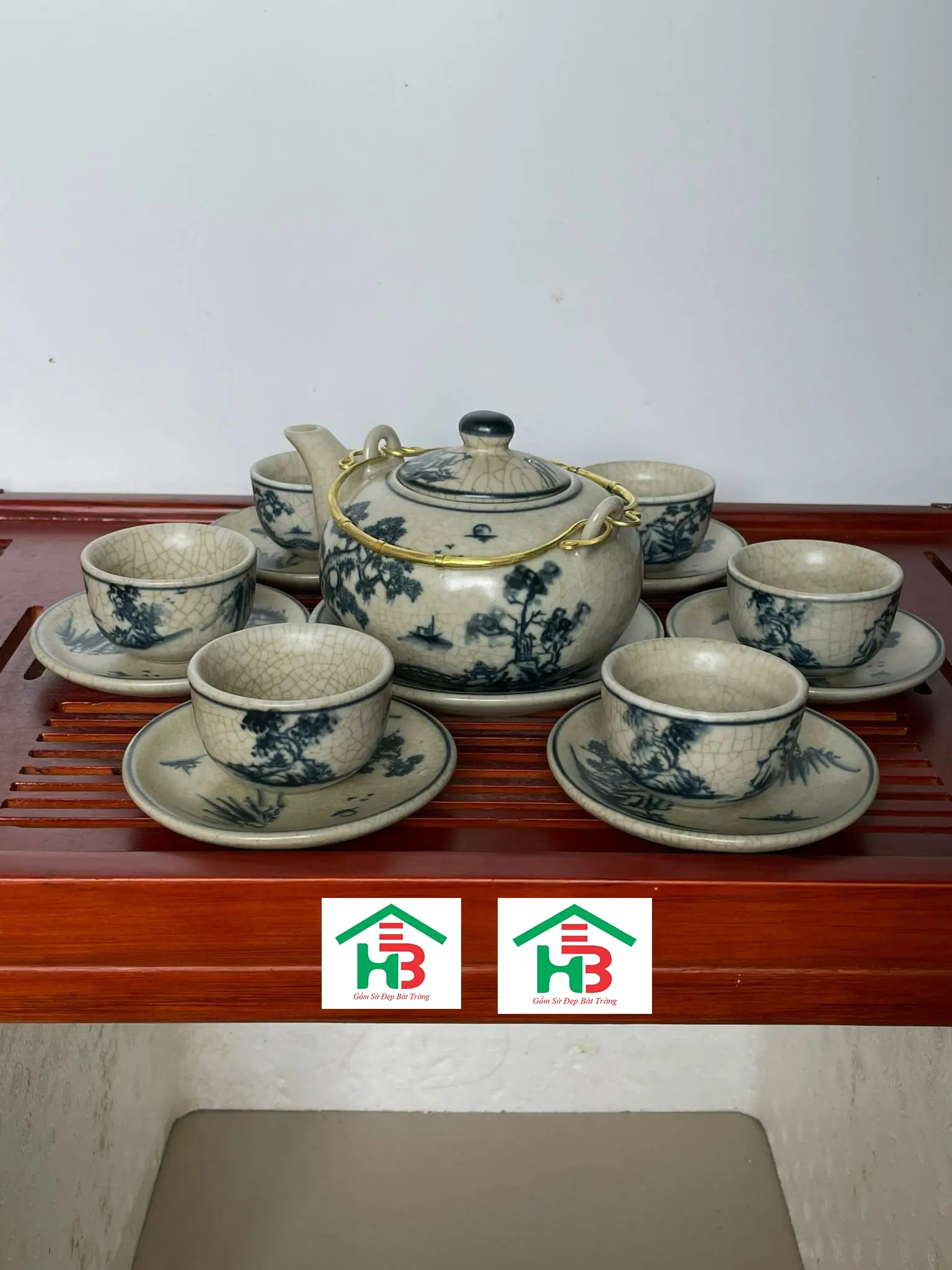 Bộ thưởng trà ấm Nhật 450ml Sơn Thủy